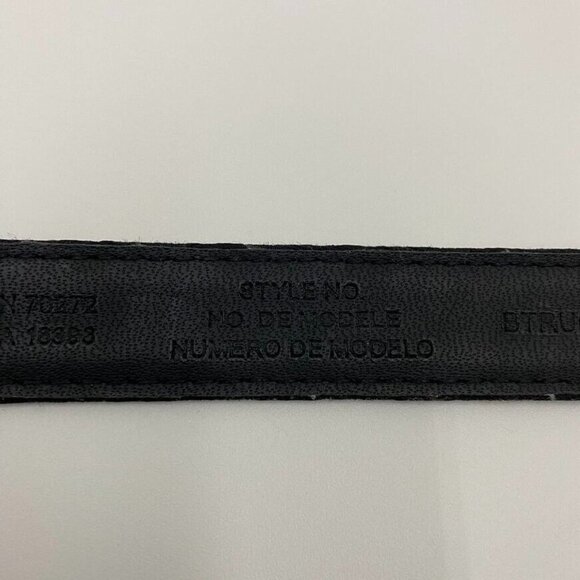 Liz Claiborne Womens Signature Logo Belt Size Medium Silver Tone Buckle - Picture 13 of 14